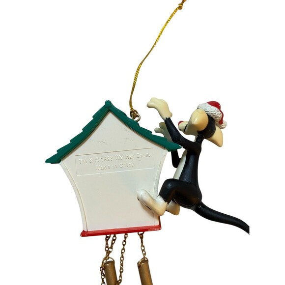 Sylvester And Tweety Bird Ornament Vintage Warner Bros - Picture 3 of 4